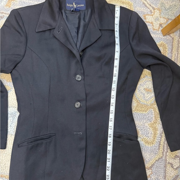 Ralph Lauren Women's 100% wool size 6 Classic Black Blazer - Picture 8 of 9